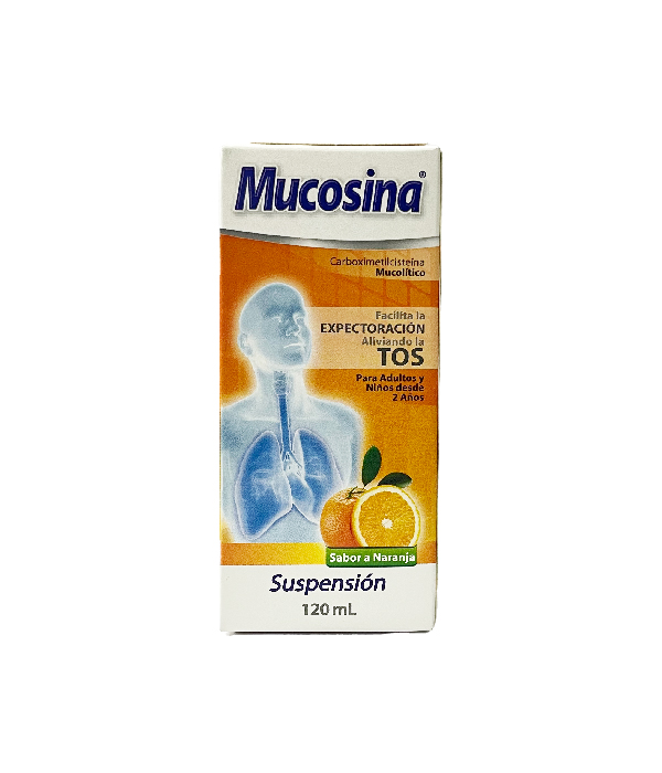 MUCOSINA SUSPENSION NARANJA CAJA X 120 ML